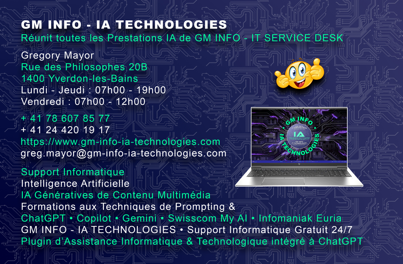 Conseils - Assistance - Maintenance - Configuration